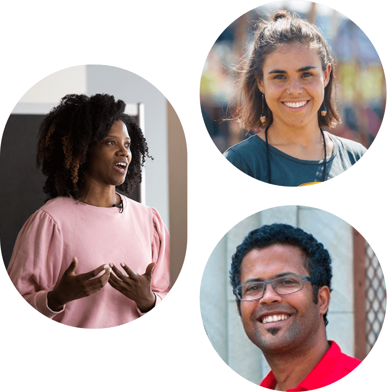 Collection of Diverse People Using Zoom to Create a Better Future